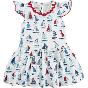 Mud Pie Baby Girls Children's Sailboat T-Shirt Dress
