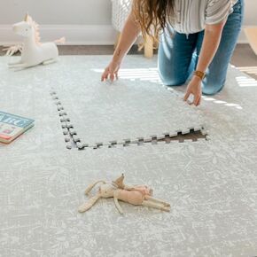Baby Play Mats for Floor - Eden (6x10ft) - Premium EVA Foam Play Mat for Babies & Toddlers - Perfect for Tummy Time, Crawling, Playroom - Stylish & Comfortable Kids Play Mat