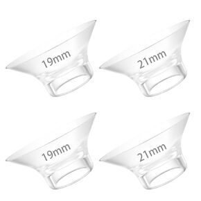 15 mm/17 mm Flange Insert 4PCS, Compatible with 24mm Flange Momcozy M9 M6 M5 S12 Pro S9 Pro V1 Pro V2 Pro, for Elvie Stride/Willow/Parru/Spectra Flange Inserts
