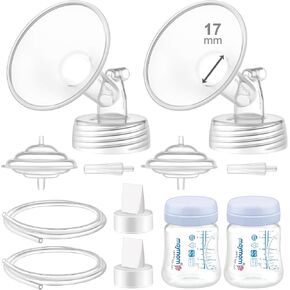 Maymom Pump Parts Compatible with Spectra SG Synergy Gold, SG Portable, 17 mm Flange Tube Bottle Backflow Protector, Not Original Spectra Accessories Replace Spectra Duckbill Valve Spectra Bottle