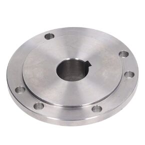 Lathe Flange, 6 Mounting Holes 125mm Chuck Connection Flange, High Manganese Steel Chuck Flange for -125 Back Plate for Self Center Chucks Lathe Faceplate (30mm)