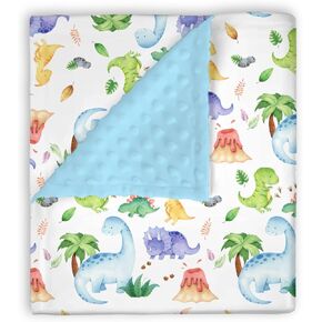 Mink Baby Boy Blanket Blue Yellow Construction ، القليل من القذرة لا تؤذي طبقة مزدوجة منتشرة منتشرة الدعم المتلقي ، وملعب الأطفال المولود الأطفال طفل الحضانة.