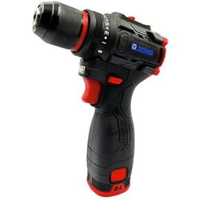 Cordless hand drill, 16.8V brushless motor, 3/8 inch keyless chuck, built-in LED light, 20+1 torque adjustment, dual batteries for long-lasting operation