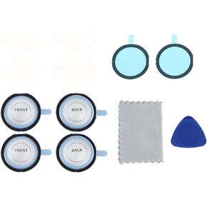 6PCS Sports Camera Lens Screen Protector Compatible with Insta360 ONE X2 Tempered Film Protector Diameter 34.4mm Camera Lens Shield