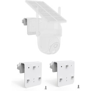 Gutter Mount for AOSU Solar Security Cameras Outdoor Wireless(SolarCam D1 Classic) and ANSQUE Security Cameras Wireless Outdoor (GU01/SA01)（1pack,White）