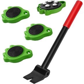 Mini Wheels for Moving Furniture - 360° Rotating Furniture Lifter Set, Self-Adjusting Base Prevents The Pulley from Separating from The Furniture Legs