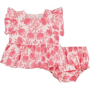 Mud Pie baby-girls Children's Square Neck Pinafore