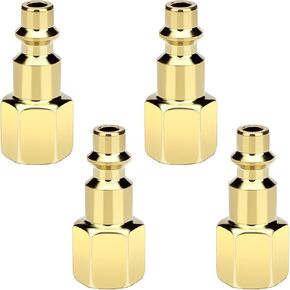 1/4 INCH Air Hose Fittings, Air Coupler Compressor Fittings, Female Thread Air Hose Quick Connect Adapter NPT Female Plug Kit (12)