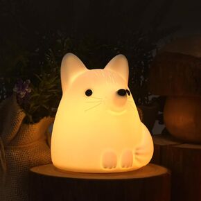 Tripro Fox Silicone Night Night Light ، Auto Caking Down ، Decor Decor Decord Decords Decorations