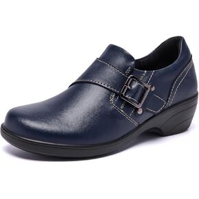 Women's Loafer Comfort Leather Slip On Loafers Business Office Casual Dressy Shoe