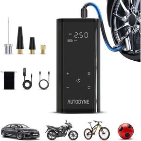 Portable Air Pump - Portable Inflator 150 PSI, Car Accessories, Tire Pressure Gauge, Tire Inflator, Air Compressor for Car, Emergency Supplies for Vehicle, Portable Air Compressor