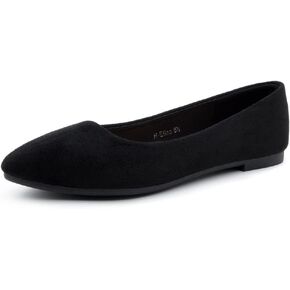 Herstyle Elina Women's Flats, Pointed Toe Ballet Flat Shoes, Slip-On Dressy Flats, Comfortable Casual Ballerina Shoes for Daily Wear, Work, Office, and Party