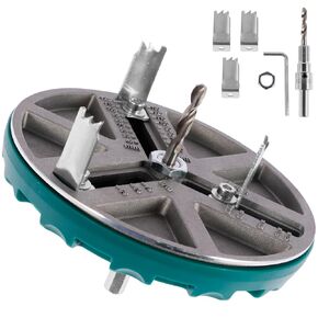 Adjustable Hole Saw,Adjustable Round Hole Saw Diameter 45-130MM,Adjustable Punch Saw Tool for Drilling,Hole Opener Tools,Adjustable Hole Cutter Driller Bit for Woodworking Drywall Materials (Style 2)