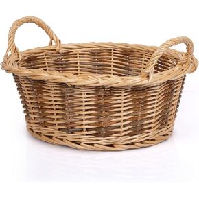 Rurality Baskets for Gifts Empty to Fill Chocolate Nuts for Women, Holiday,Easter,Mother's Day,Birthday,Present basket with Handle for Bread,Fruits