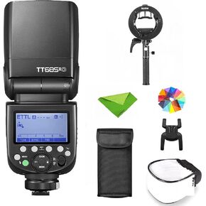 Godox TT685II-O Flash w/S2 Holder Bracket for Olympus Panasonic TTL Speedlight Camera Flash 2.4G GN60 HSS 1/8000S, TCM Instant Conversion Speedlite for Olympus Panasonic Cameras (Upgraded TT685-O)