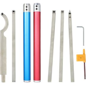 Alloy Woodworking Turning Tool 20 Inch Carbide Lathe Turning Tool Fit for Small and Medium-Sized Turning Projects 12 Pieces