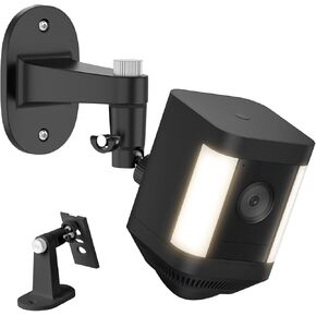 Adjustable Wall Mount for Ring Spotlight Cam Plus/Pro (Battery) and Ring Stick Up Cam/Pro (Battery), 360° Swivel Mounting Bracket for Indoor and Outdoor Use,Black