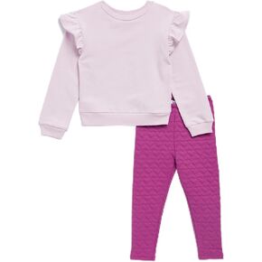 Splendid Baby Girl's Hibiscous Hearts Ls Set, Primrose