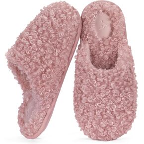 RockDove Women's Twirl Fleece Fuzzy House Scuff Slipper with Memory Foam