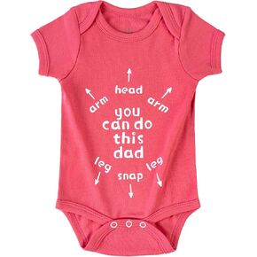 "You Can Do This Dad Funny Baby Onesie | New Dad Gift 0-18M Humorous Cotton Bodysuit