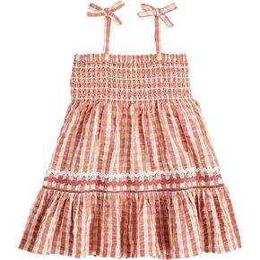 Mud Pie Baby Girls Children's Smocked Check Dress