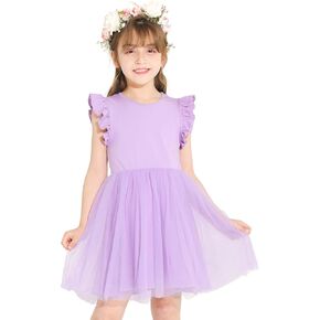 Toddler Tutu Dress Girls Ruffle Tulle Dresses Cute Summer Party Princess Sundress