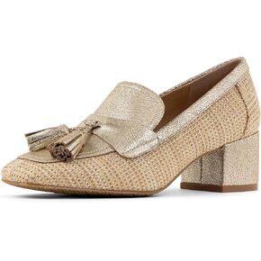 Donald Pliner Women's Kressida Dress Loafers, 2" Block Heels for Women, Slip-On Heels for Women