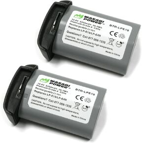 بطارية Wasabi Power (2 عبارة) لـ Canon LP-E19 و Canon EOS R3 ، EOS-1D Mark III ، EOS-1D Mark IV ، EOS-1DS Mark III ، EOS-1D X ، EOS-1D X Mark II ، EOS-1D X Mark III