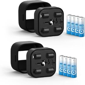 2 Pack Battery Extension Pack Compatible with Blink Outdoor 4 Camera, Accessory for Outdoor 4 Smart Security Camera(Included 8 Pack Lithium AA Batteries + 2 Waterproof Silicone Cover)