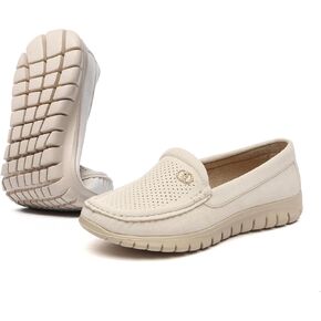 Bernal Loafers for Women Casual Moccasins Women's Comfortable & Lightweight Breathable Slip on Flat Shoes