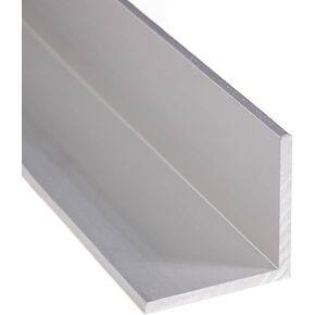 90-Degree Angled Aluminum Extrusion – T5-Temper Aluminum Angle for Construction Meets ASTM B221-14 – RoHS - 36 inches, 1-1/2" x 1-1/2" x 1/8" - Clear Anodized