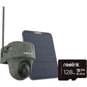 REOLINK 4K Cellular Trail Camera, 3G/4G LTE, 360° Full View, 4K Live Streaming & Playback on Phone, Animal Recognition, No-Glow IR, Smart Motion Activated, Solar Powered Game Camera, Go Ranger PT