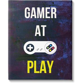 Stupell Industries Gamer At Play Vivid Layered Background Controller, Design by Annie Warren