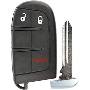 KeylessOption Key Fob Replacement for 2011 2012 2013 2014 2015 2016 2017 2018 2019 2020 Chrysler 300 Dodge Challenger Hellcat Charger Journey Keyless Entry Remote, 3-Button M3N-40821302-2 Pack