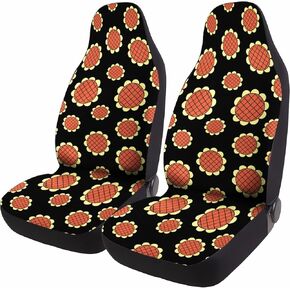 Lion 2 Front Car Seat Covers for Car Truck Sedan SUV, Durable Automotive Seat Covers, Religious Breathable Bucket Seat Covers, Protective Interior Accessory, Car Accessories