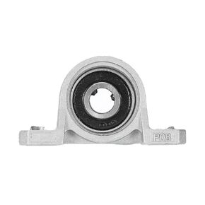 uxcell 6 Pcs KP08 Pillow Block Bearing 8mm Bore Zinc Alloy Inner Ball Mounted Bearing Block Insert Bearing Self-Alignment