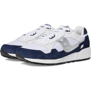 Saucony Unisex Shadow 5000 Sneaker, White/Navy/Silver, 11 US Men