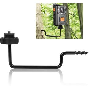 Trail Camera Mount, 360° Rotatable Game Camera Mount Bracket with 1/4" Screw, Tree Camera Holder for Hunting (Pack of 1)