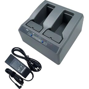 Dual Slots Battery Charger for Trimble R4 R6 R7 R8 R10 R12, S3 S5 S6 S7 S8 S9, SPS RTS VX Serials, 5700 5800 Total Station GNSS GPS RTK 53018010, 53022010 Battery Charger
