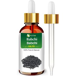 Babchi Oil (Psoralea Corylifolia) 100% Pure & Natural Undiluted Uncut Cold Pressed Carrier Oil | Use for Aromatherapy | Therapeutic Grade (15 ML with Dropper)