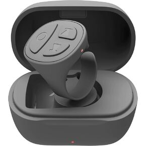 TikTok Scrolling Ring, Auto Clicker for Lives, Wireless Remote Control Selfie Button for iPhone & Android Camera, Remote Scrolling Ring for TikTok (D02, Black)