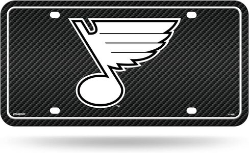 Rico Industries NHL New Jersey Devils Carbon Fiber Metal Auto Tag 8.5" x 11" - Great for Truck/Car/SUV in Kuwait