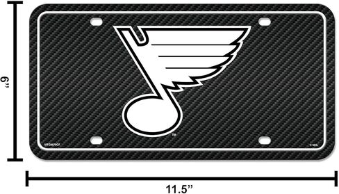 Rico Industries NHL New Jersey Devils Carbon Fiber Metal Auto Tag 8.5" x 11" - Great for Truck/Car/SUV in Kuwait