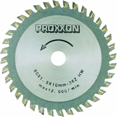 PROXXON Chop and Miter Saw KGS 80, 37160, Green & 28730 HSS Saw Blade for FET & KGS 80 in Saudi Arabia