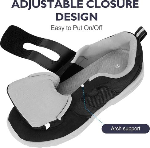 Diabetic Shoes for Women Men Extra Wide Shoes for Swollen Feet Adjustable Orthopedic Shoe Non Silp Neuropathy Walking Shoe for Elderly Foot in Kuwait