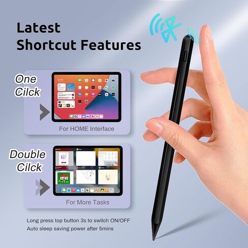 iPad Stylus Pencil - Apple Pencil 2nd Generation Stylus Pen for iPad 9th Generation & 10th Generation 2X Fast Charge Active Pencil for iPad Pro 11 & 12.9",iPad Air 3/4/5,iPad Mini 6/5,iPad 6-10 White in Saudi Arabia