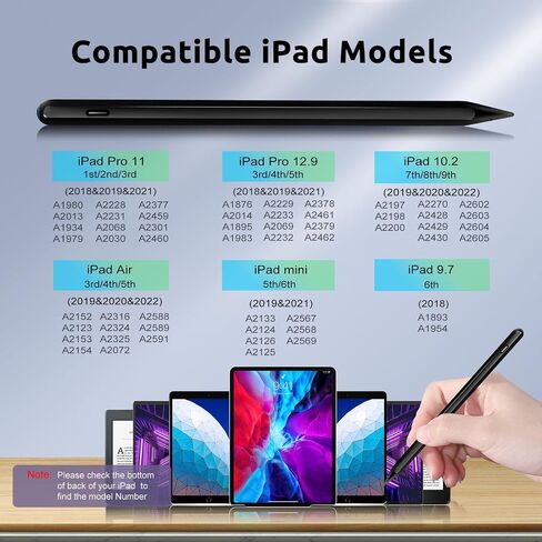 iPad Stylus Pencil - Apple Pencil 2nd Generation Stylus Pen for iPad 9th Generation & 10th Generation 2X Fast Charge Active Pencil for iPad Pro 11 & 12.9",iPad Air 3/4/5,iPad Mini 6/5,iPad 6-10 White in Saudi Arabia