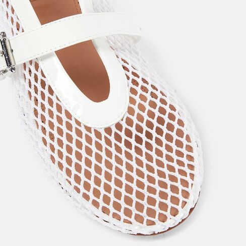 Mesh Ballet Flats for Women Buckle Strap Comfortable Mary Jane Shoes Ladies Wide Width Casual Dress Ballerina Flats in Kuwait