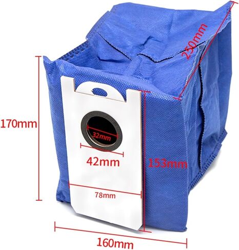 Dust Bags For BObsweep For Ultra-Vision Robot Vacuum Cleaner, 4.6L Large Capacity Vacuum Cleaner Dust Bags, Disposable Dust Bag Replacement(3 Pack) in Saudi Arabia