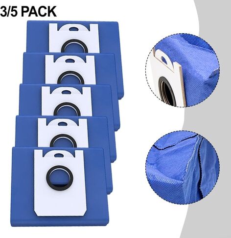 Dust Bags For BObsweep For Ultra-Vision Robot Vacuum Cleaner, 4.6L Large Capacity Vacuum Cleaner Dust Bags, Disposable Dust Bag Replacement(3 Pack) in Saudi Arabia